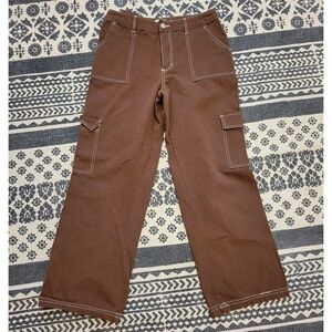 Full Tilt Womens Chocolate Cargo Pants Size 4